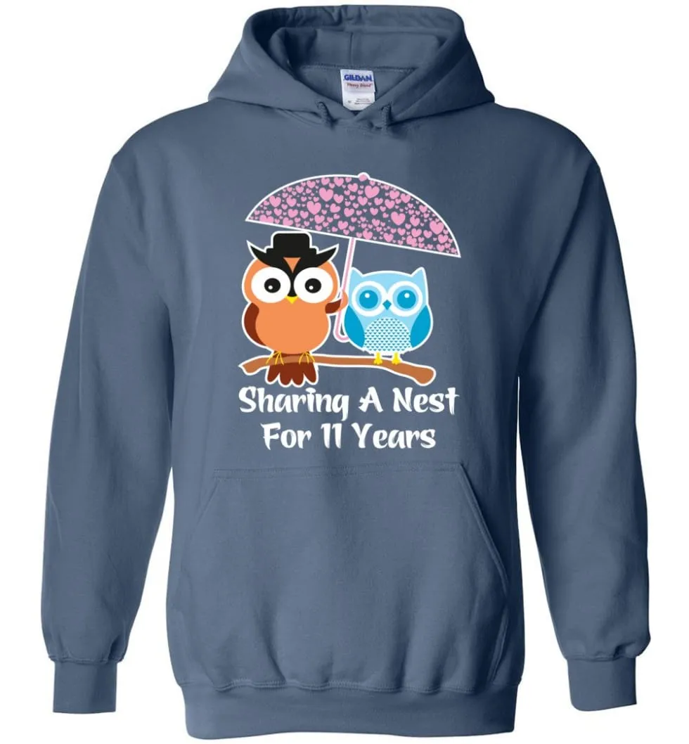 11 Years Wedding Anniversary Gifts Valentine's Day Hoodie