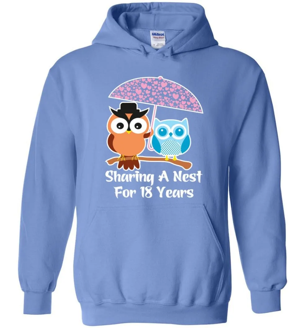 18 Years Wedding Anniversary Gifts Valentine's Day Hoodie