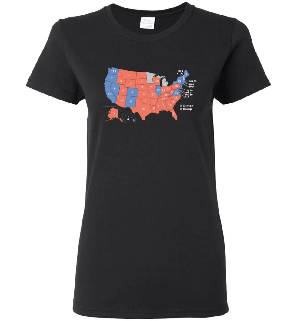 2016 Presidential Election Map Shirt Women Tee