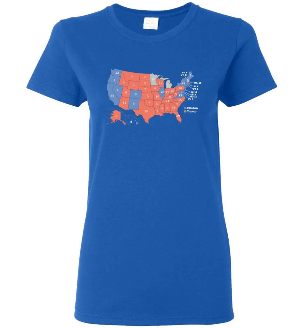 2016 Presidential Election Map Shirt Women Tee