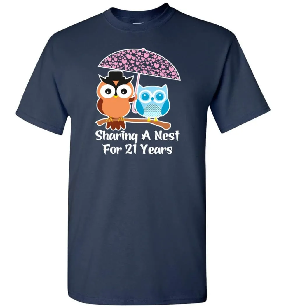 21 Years Wedding Anniversary Gifts Valentine's Day T-shirt