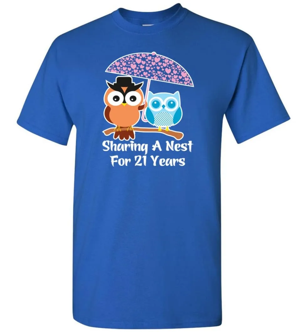 21 Years Wedding Anniversary Gifts Valentine's Day T-shirt