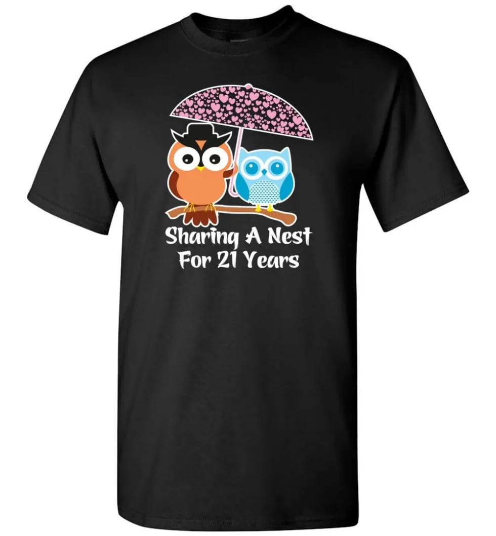 21 Years Wedding Anniversary Gifts Valentine's Day T-shirt