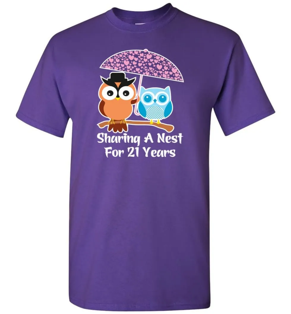 21 Years Wedding Anniversary Gifts Valentine's Day T-shirt