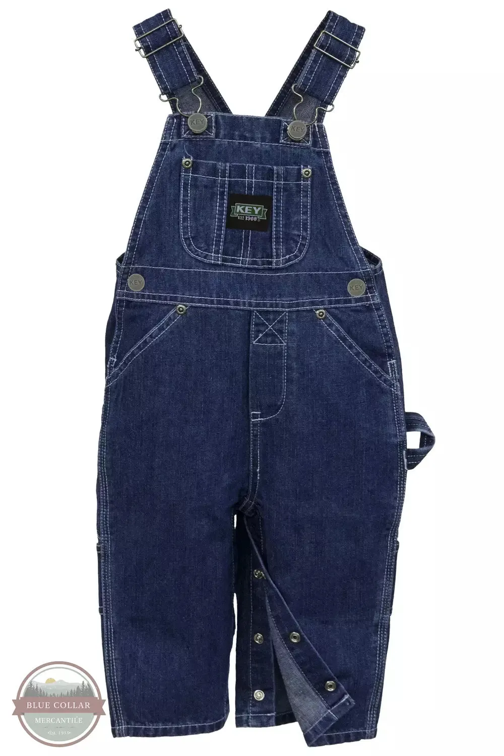 223.45 Infant Bib Overalls in Denim