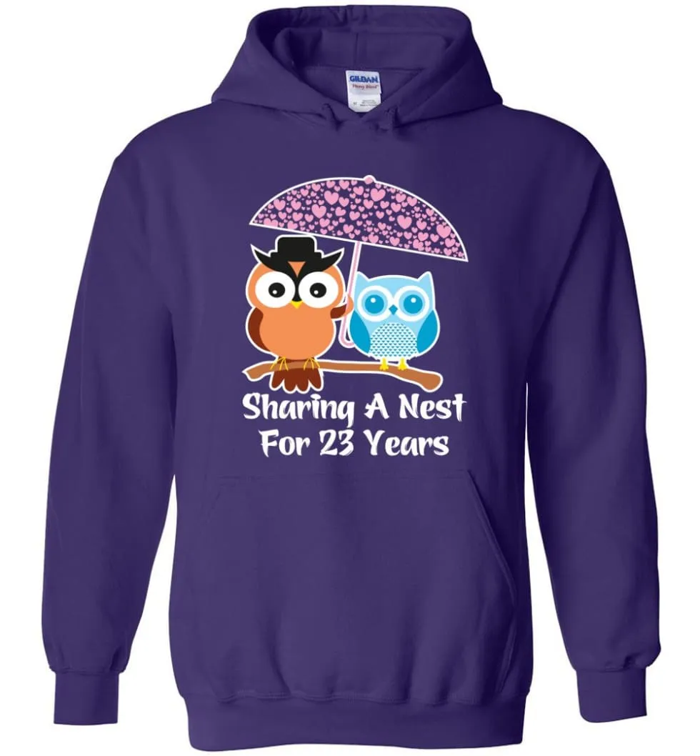 23 Years Wedding Anniversary Gifts Valentine's Day Hoodie