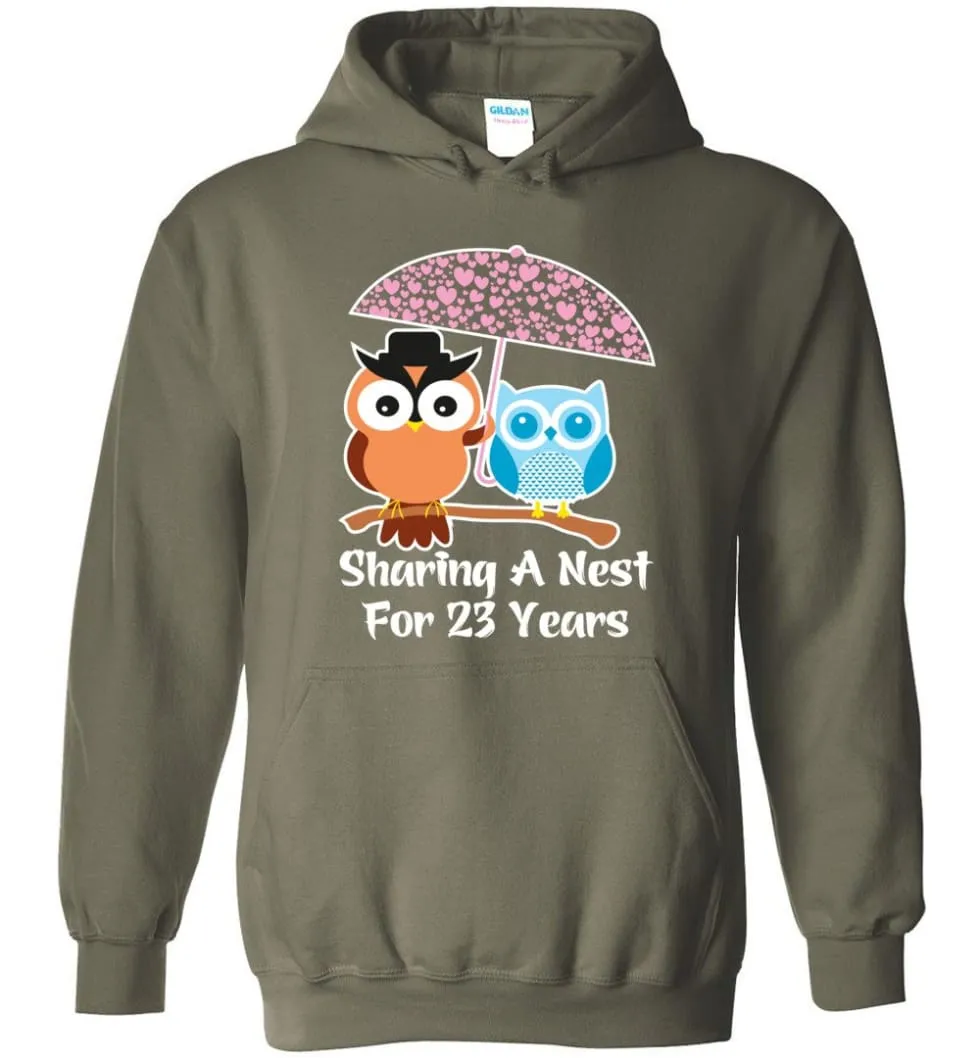 23 Years Wedding Anniversary Gifts Valentine's Day Hoodie