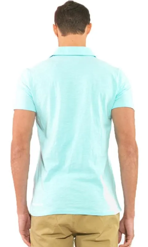 27271 Solid Polo T-Shirt - Sky Blue