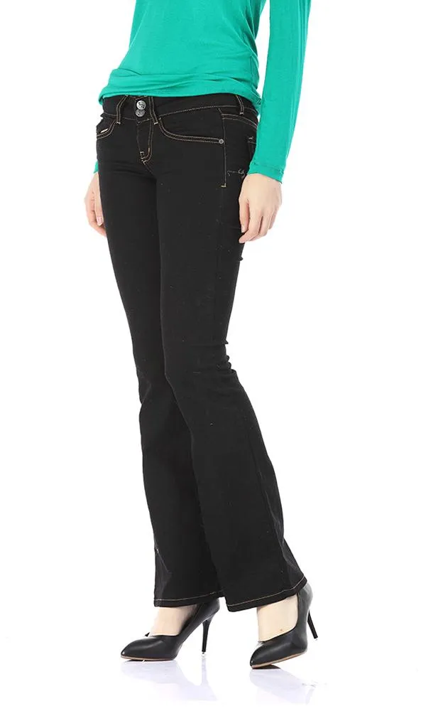 28237-Women Trouser Jeans-Black