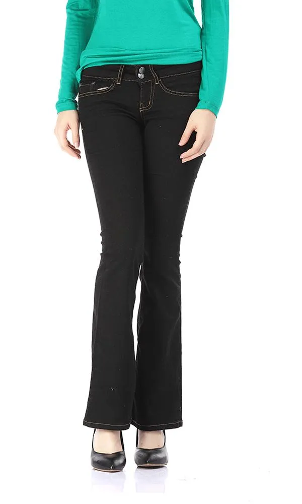 28237-Women Trouser Jeans-Black