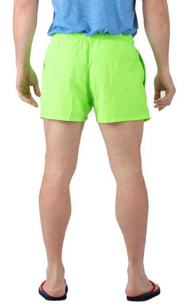 35007 Solid Swim Short - Lime Green