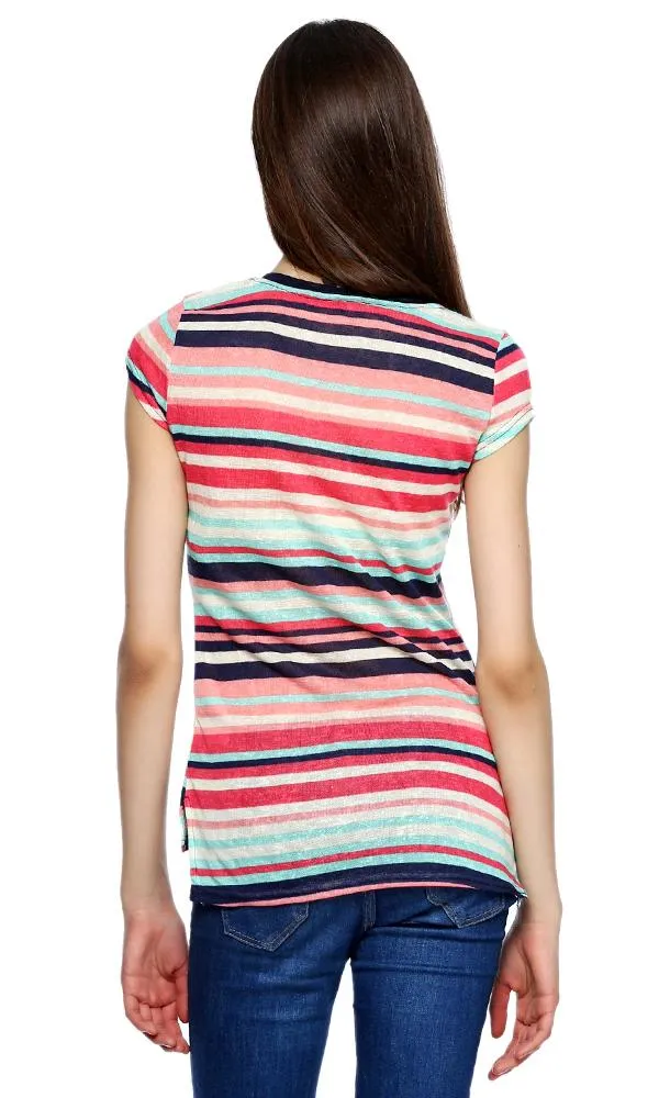 38748 Stripe T-Shirt -Multicolour