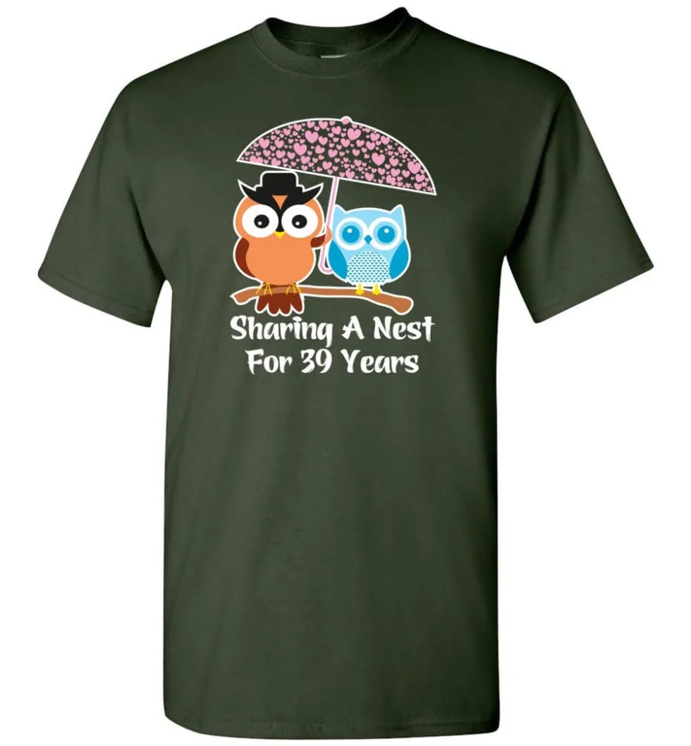 39 Years Wedding Anniversary Gifts Valentine's Day T-shirt