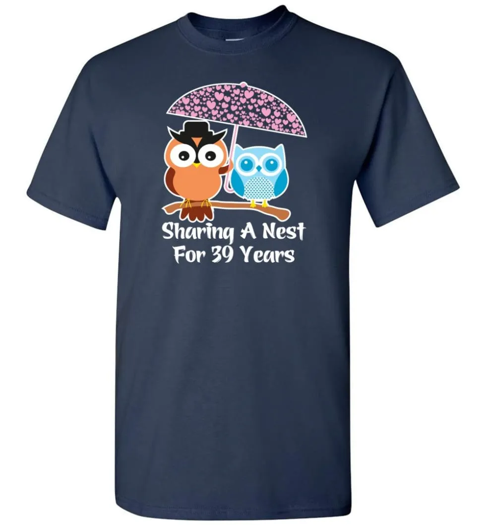 39 Years Wedding Anniversary Gifts Valentine's Day T-shirt