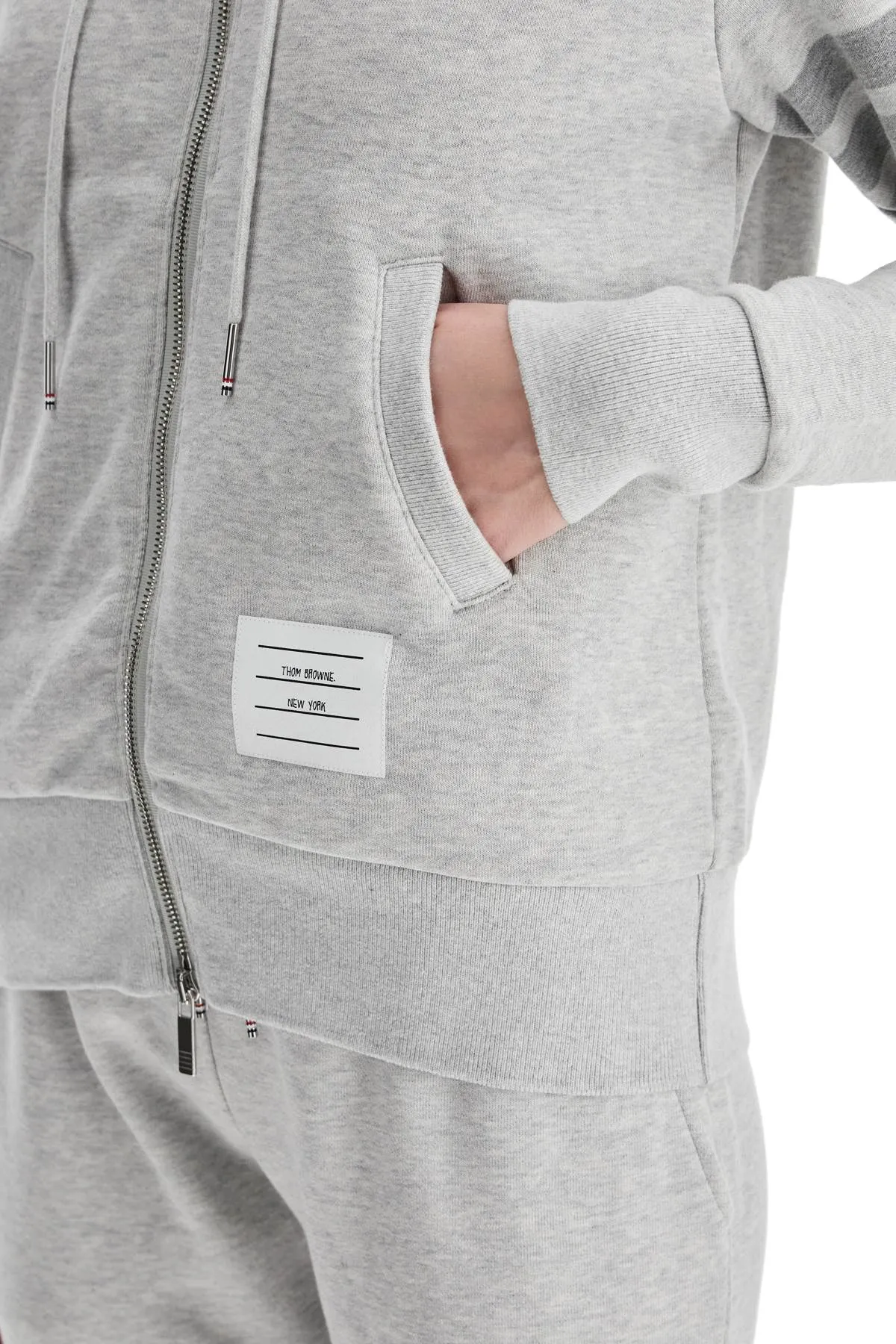 4-bar hoodie with zipper and FJT174A 06910 LT GREY