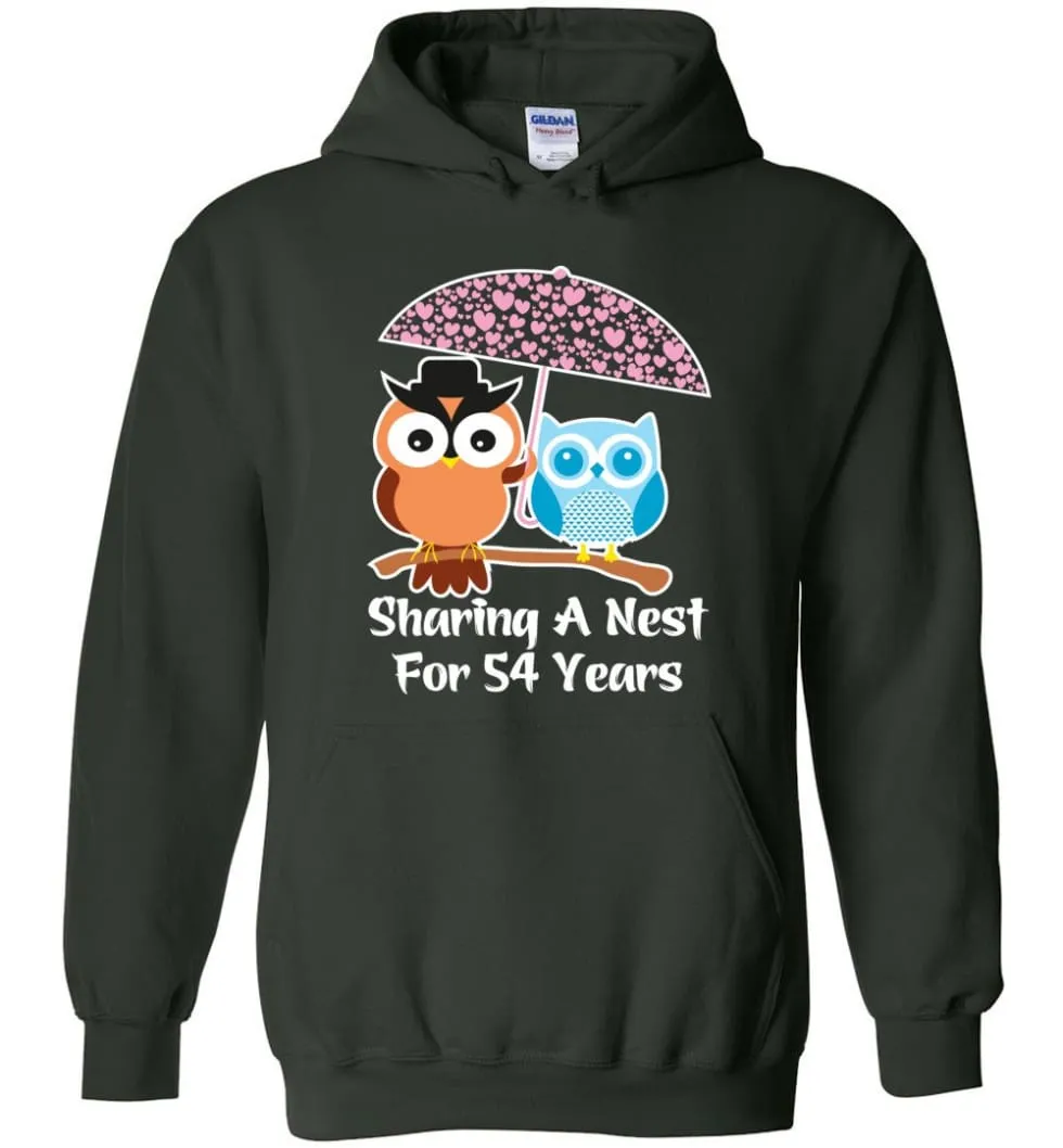 54 Years Wedding Anniversary Gifts Valentine's Day Hoodie