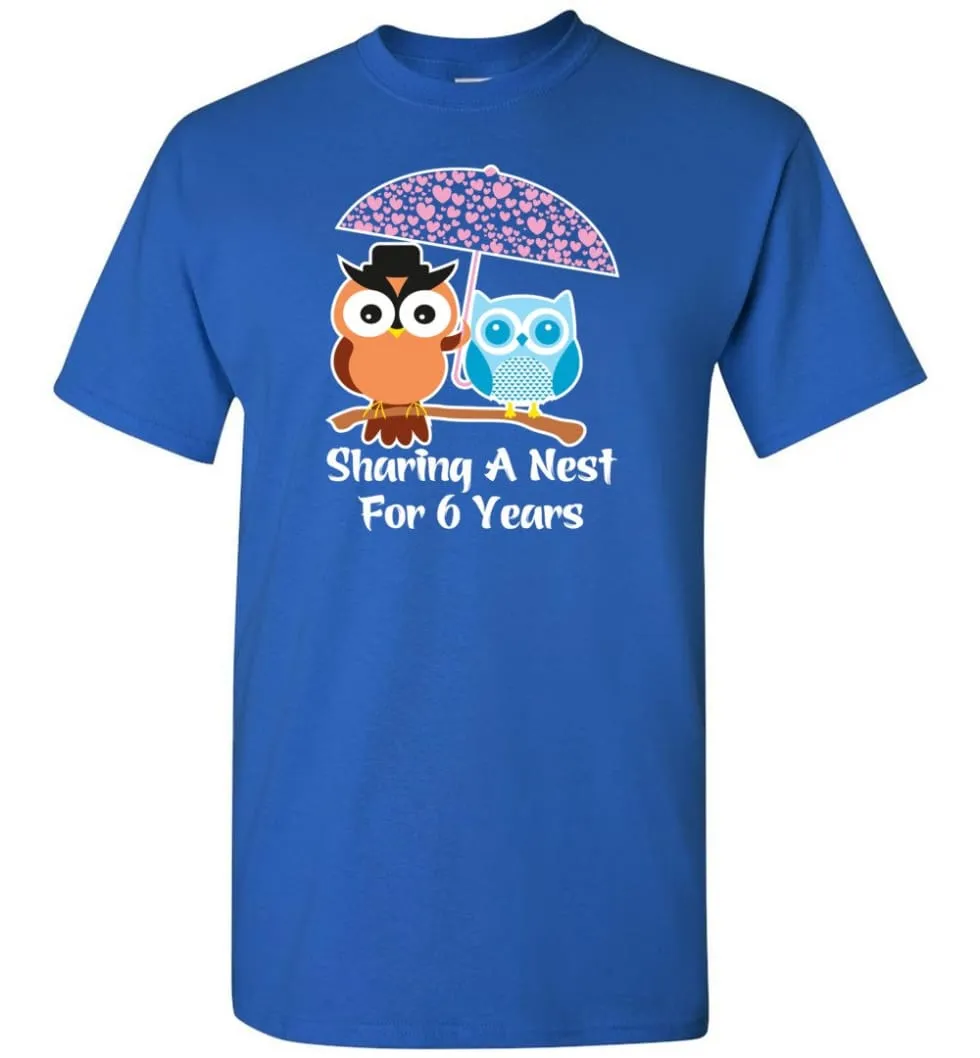 6 Years Wedding Anniversary Gifts Valentine's Day T-shirt