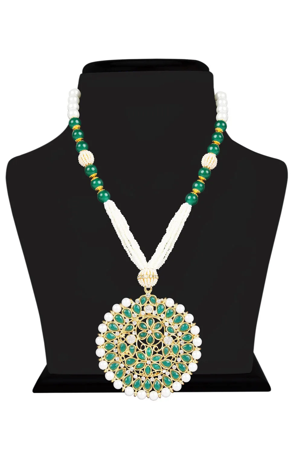 Alloy Necklace Set in Green