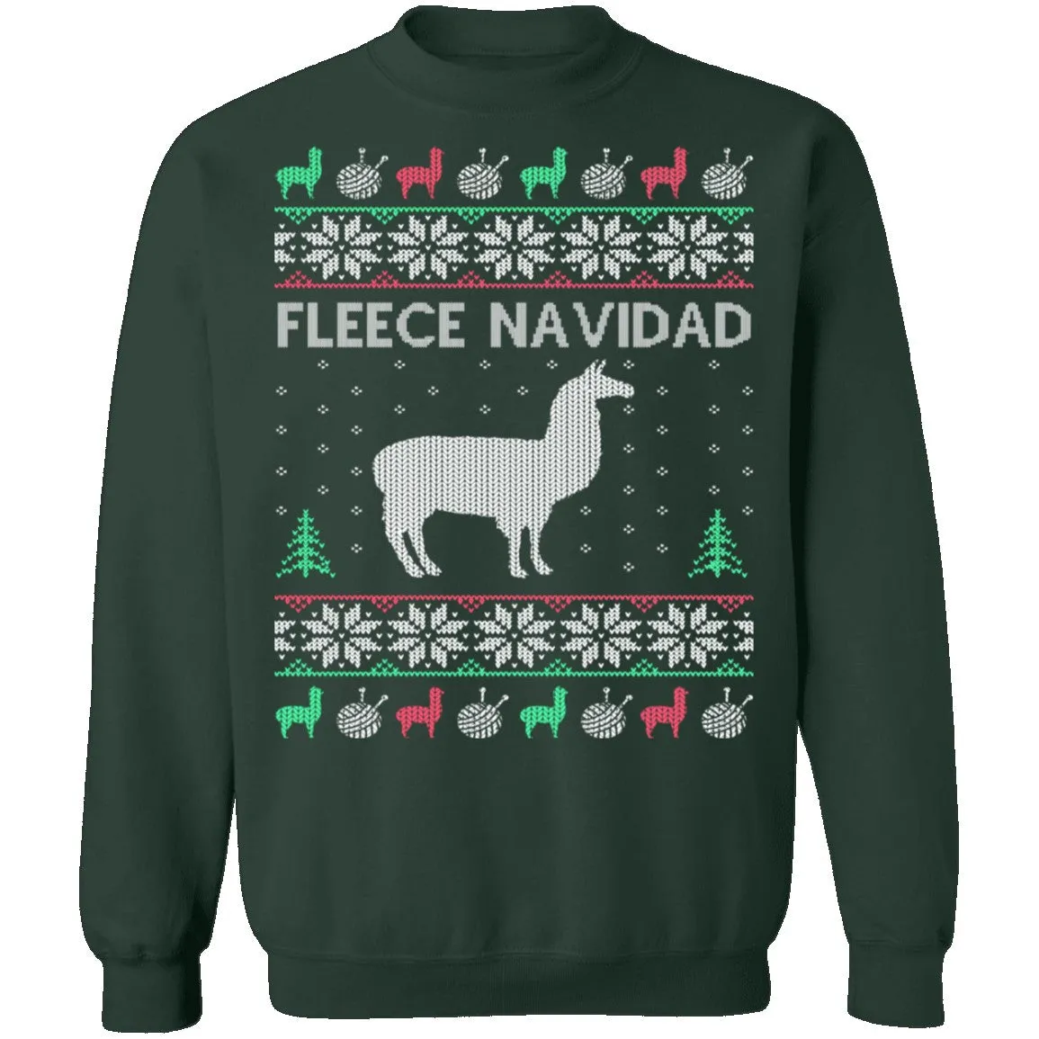 Alpaca Fleece Navidad Ugly Christmas Sweater