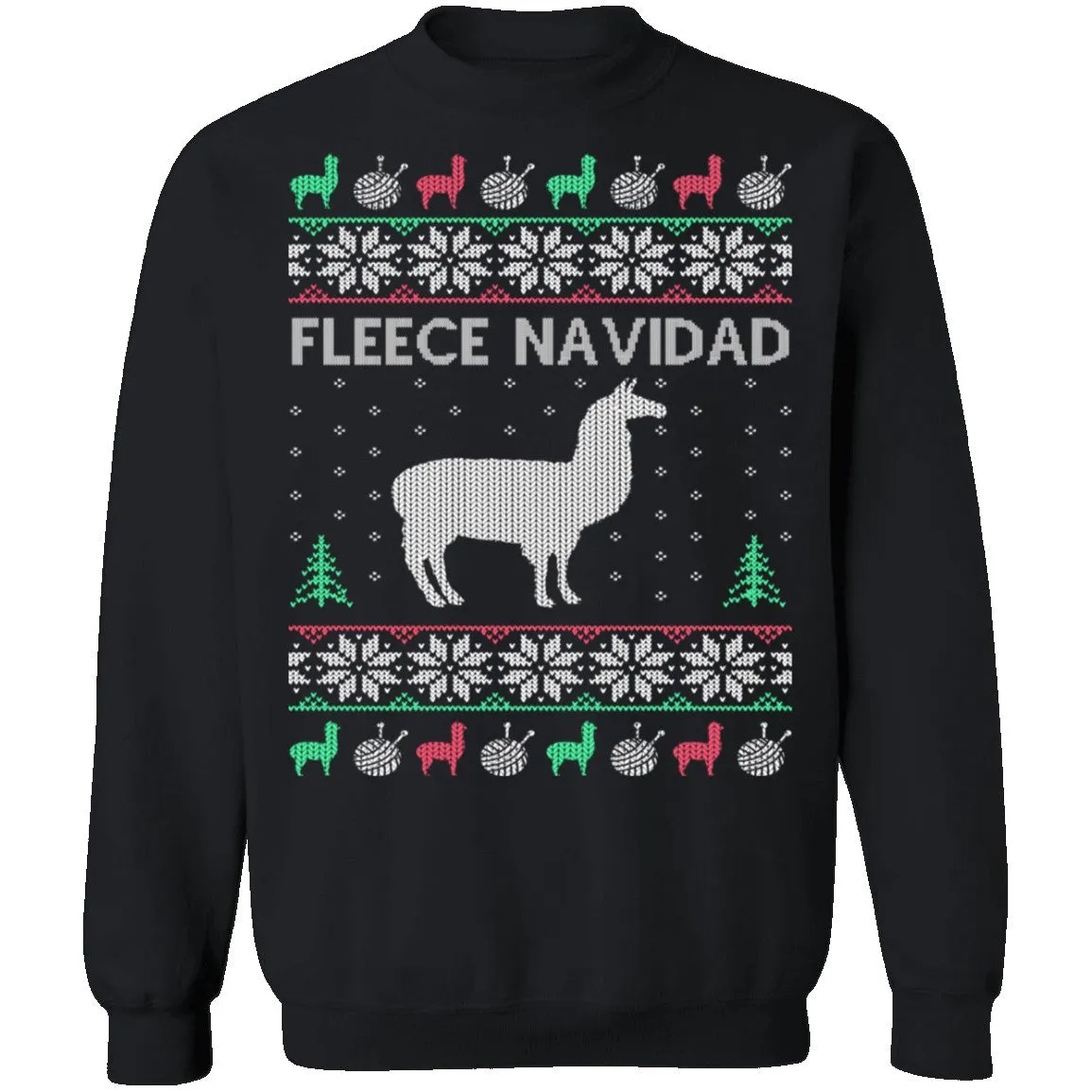 Alpaca Fleece Navidad Ugly Christmas Sweater