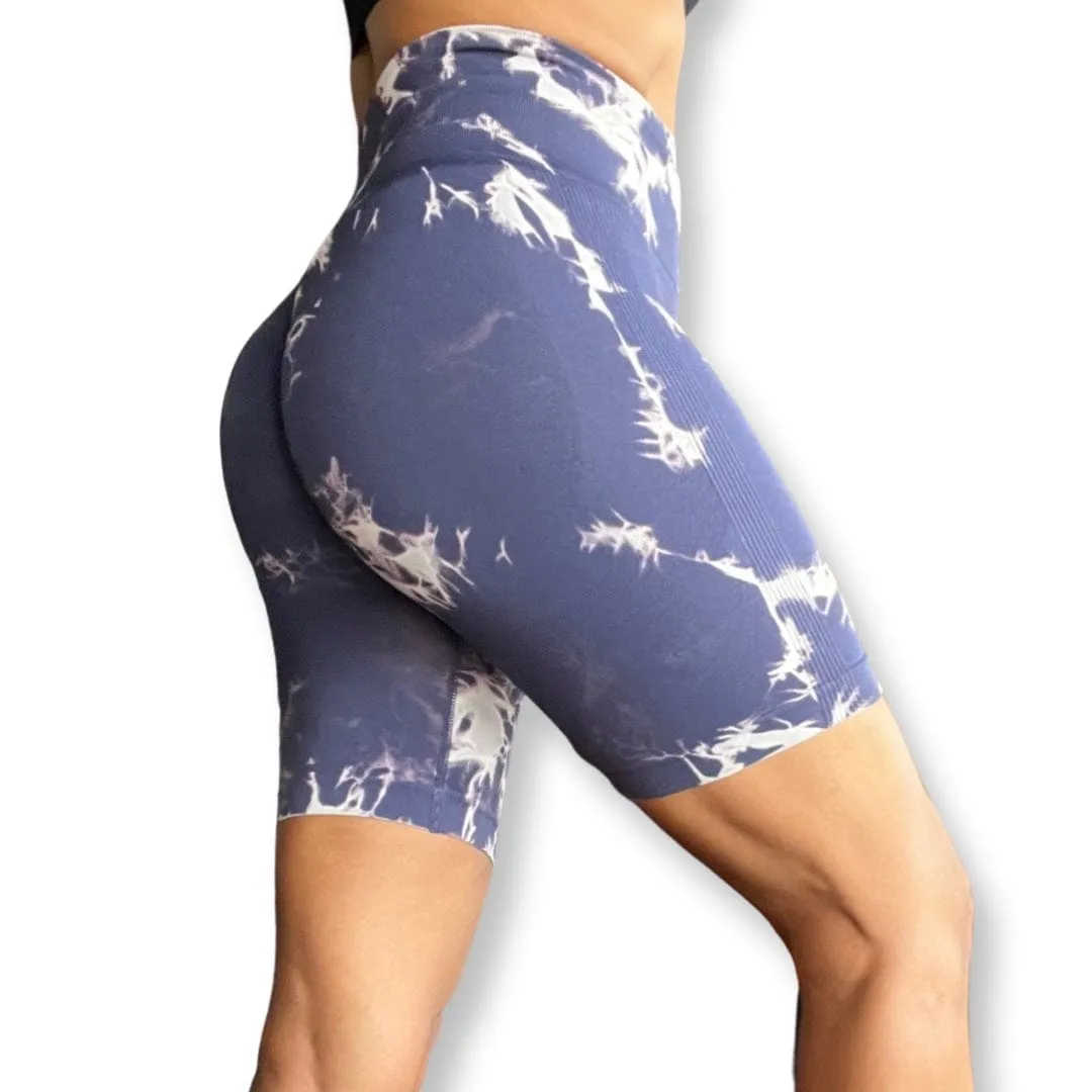 Alpha C Apparel Women High Quality Tie Dye Shorts