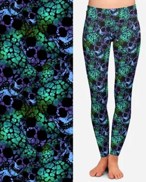 Amazing Batik Skulls   Leggings &   Bike  Gym shorts  BSD-01