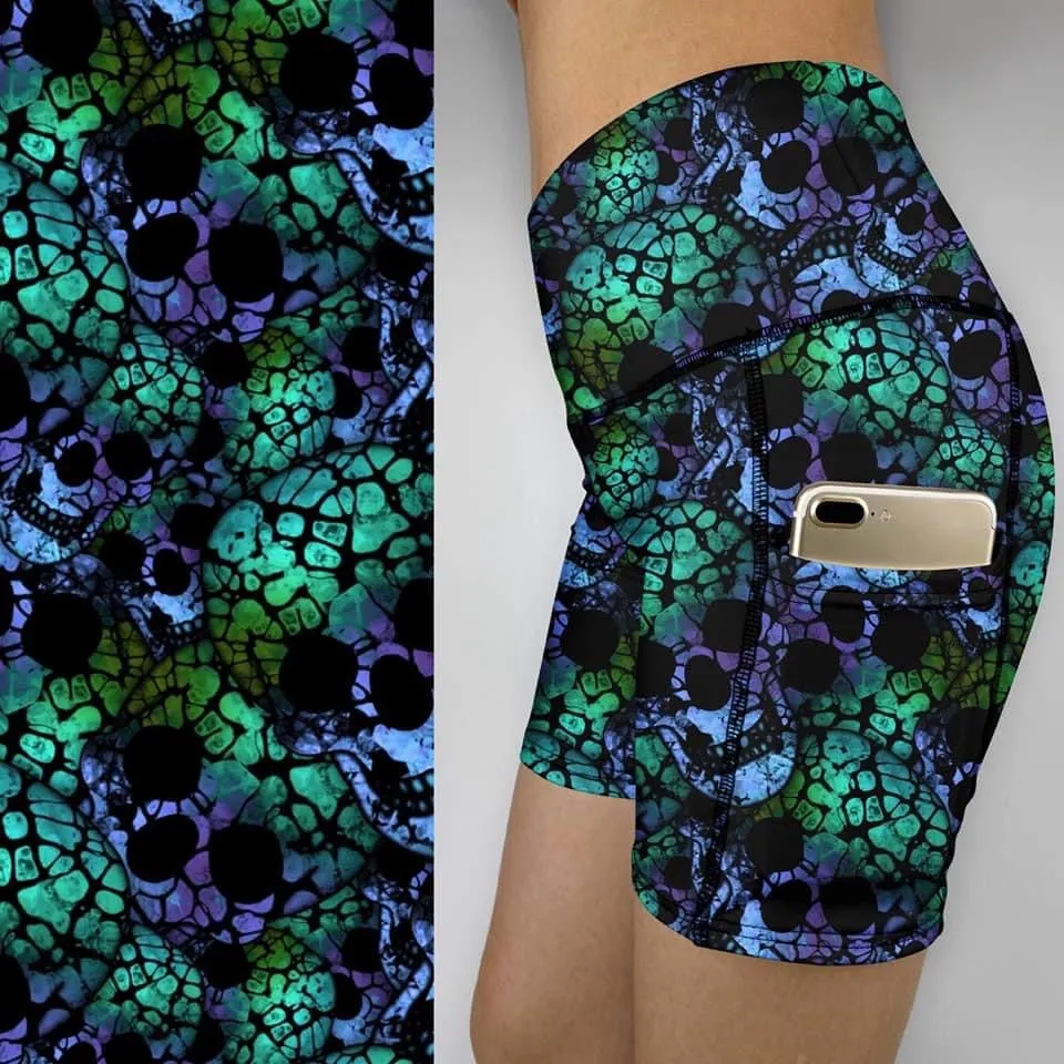 Amazing Batik Skulls   Leggings &   Bike  Gym shorts  BSD-01