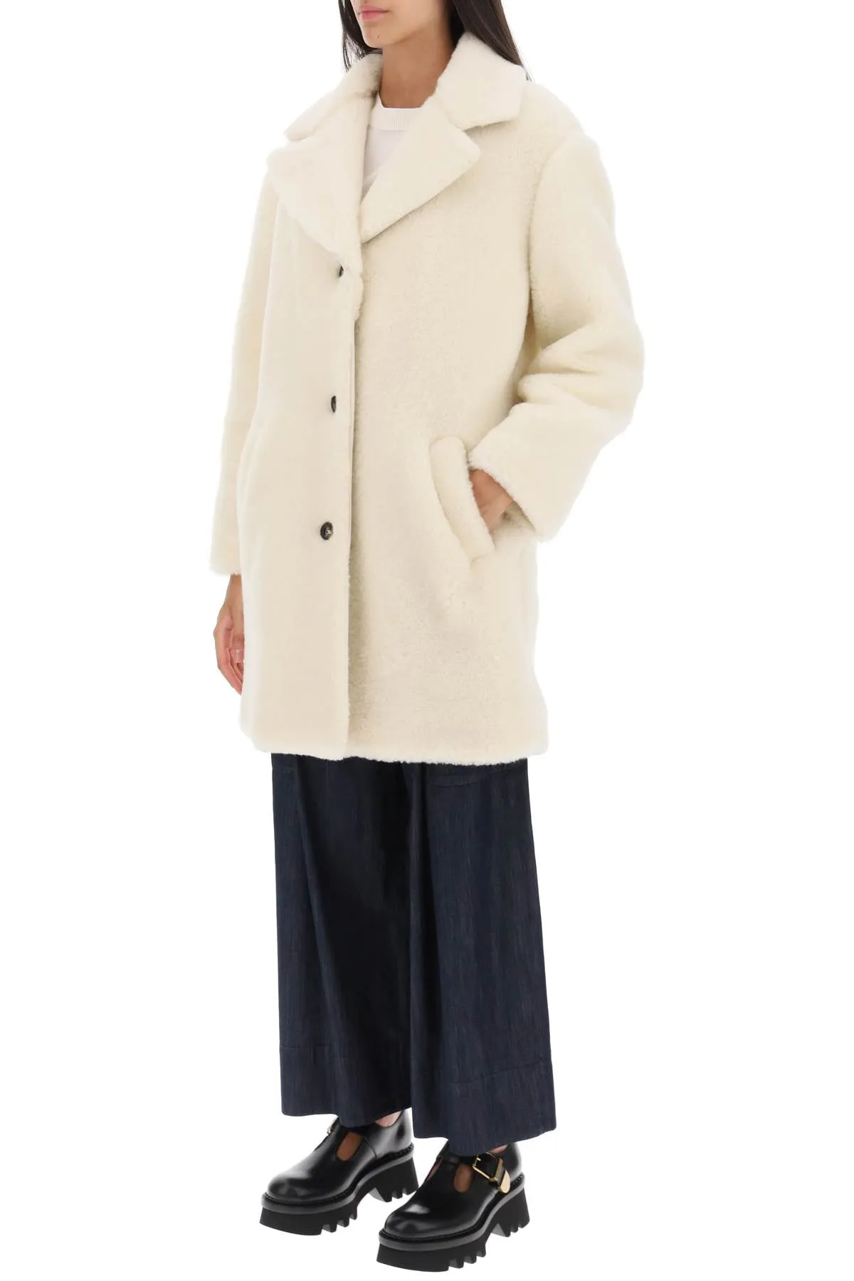 A.p.c. nicolette teddy coat