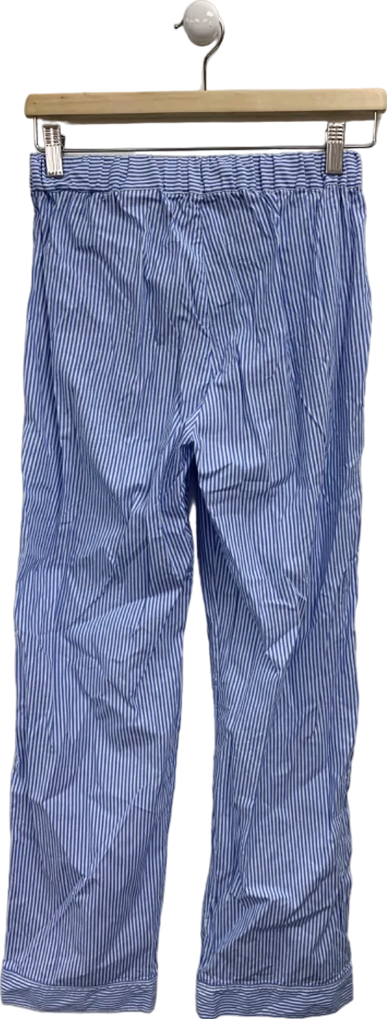 Arket Blue White Striped Pyjama Trousers XS