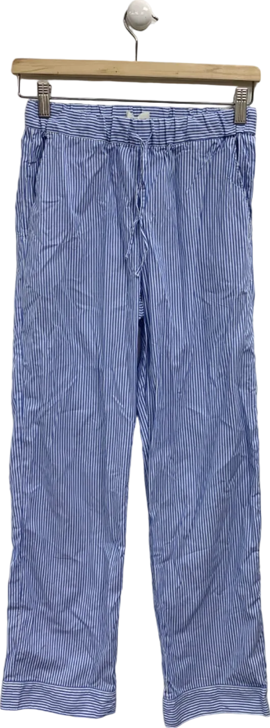 Arket Blue White Striped Pyjama Trousers XS