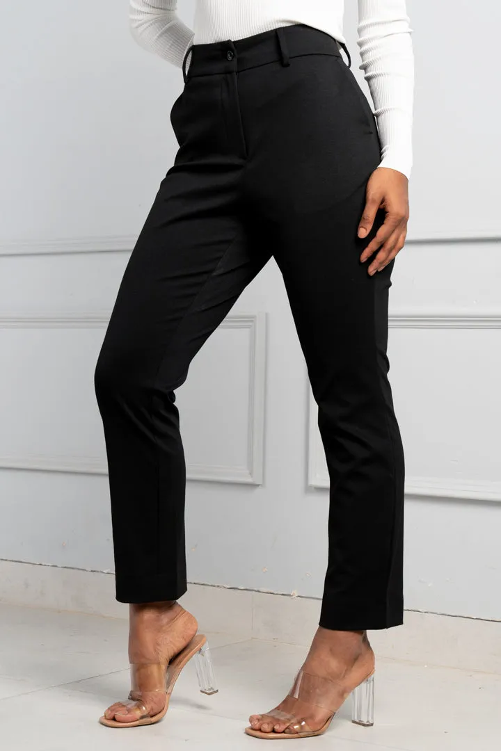 Bangalore Black Power-Stretch Pants - Women