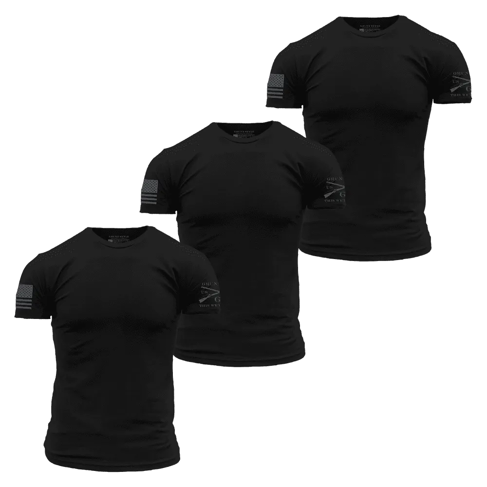 Basic T-Shirts - Black - 3 Pack