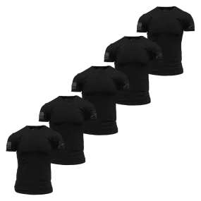 Basic T-Shirts - Black - 5 Pack