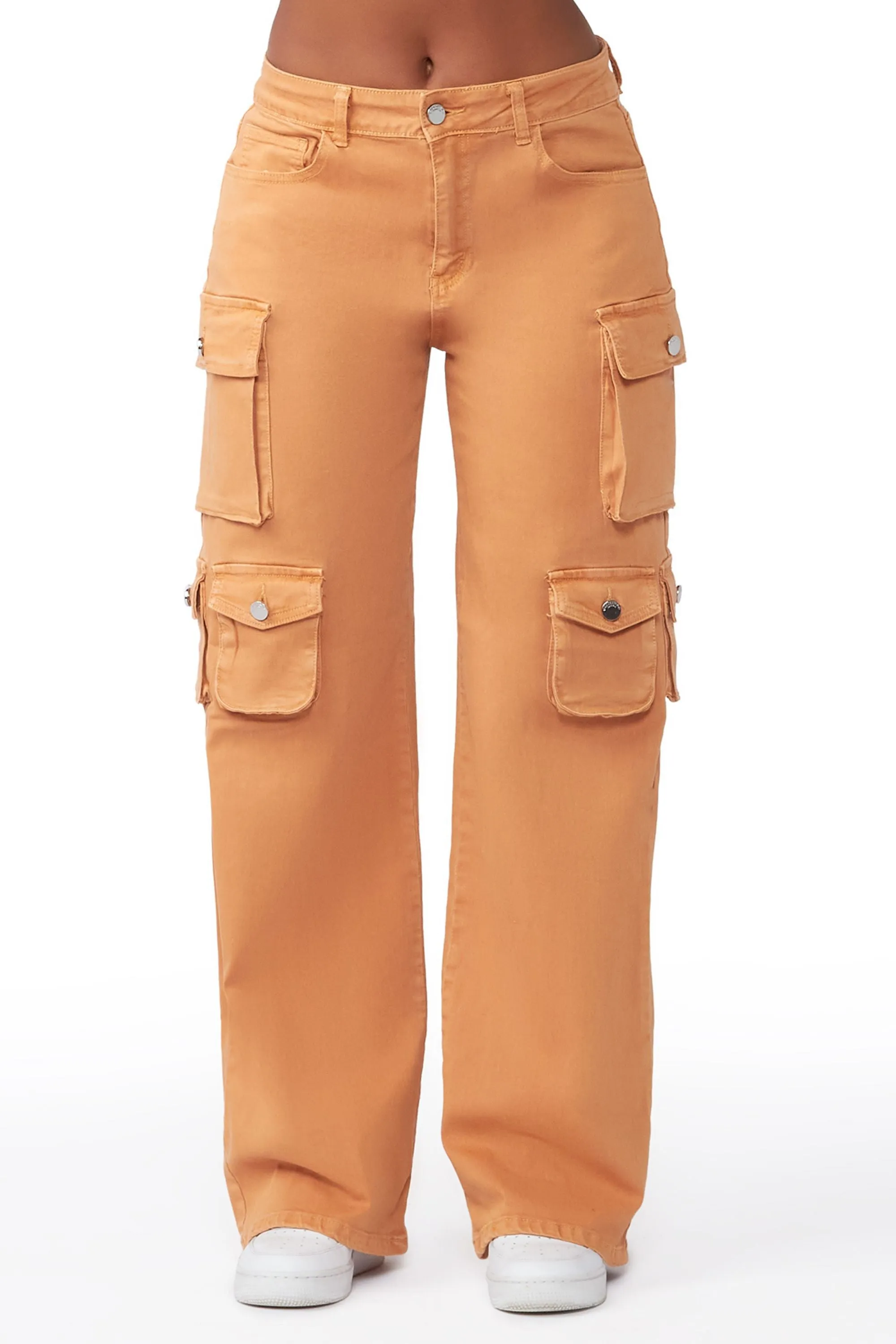 Be Careful With Me Camel Oversized Cargo Jean