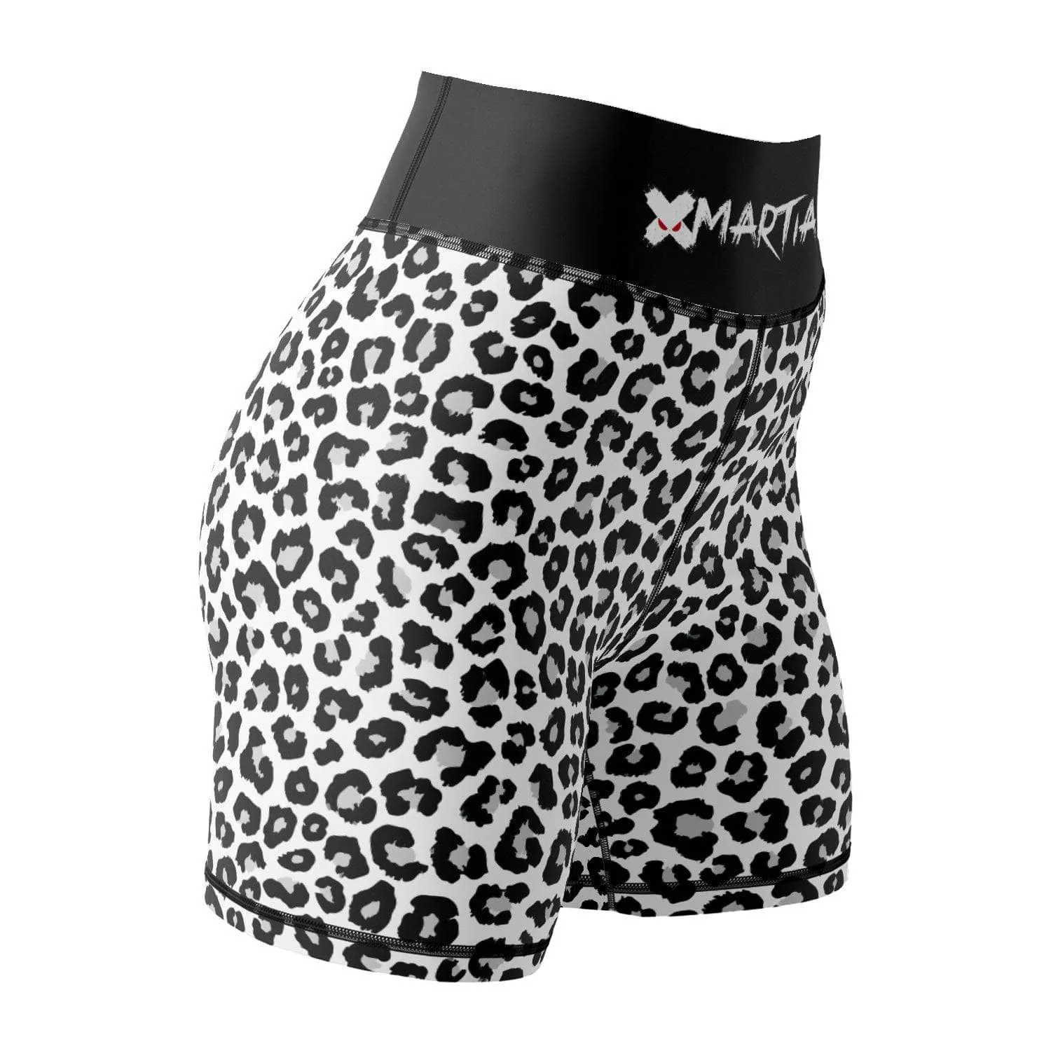 Black Leopard Women's BJJ/MMA Compression Shorts