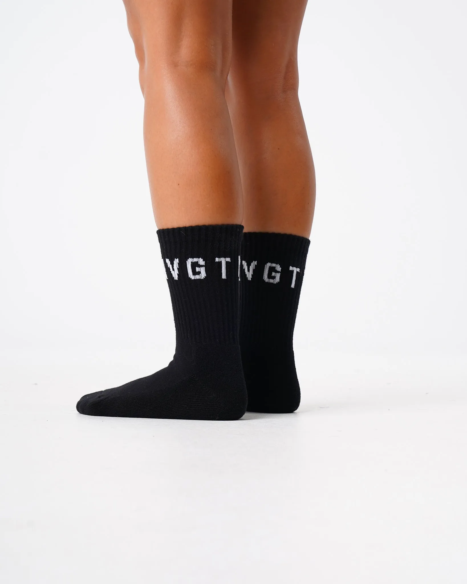 Black NVGTN Crew Socks