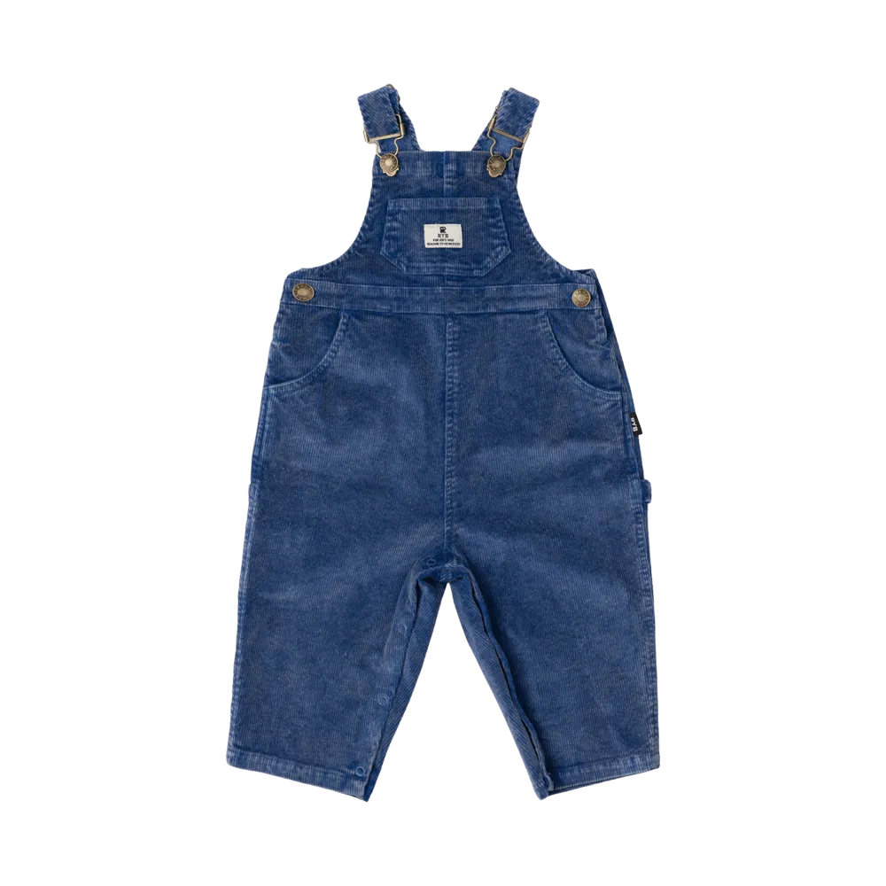 BLUE  CORD BABY OVERALLS