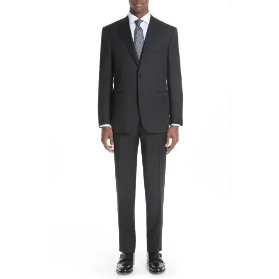 Canali Siena Contemporary Black Suit