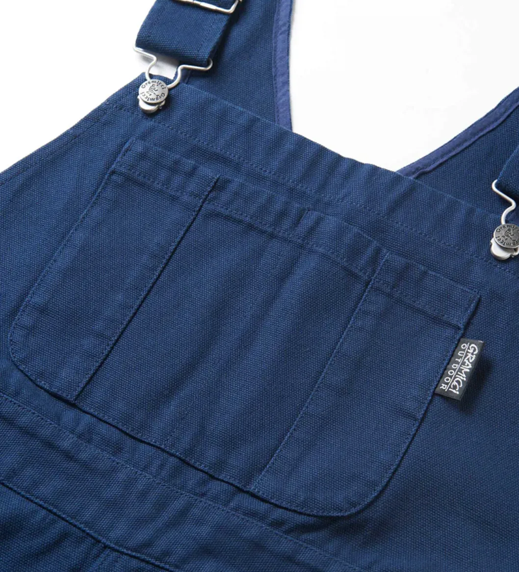 Canvas camp overalls