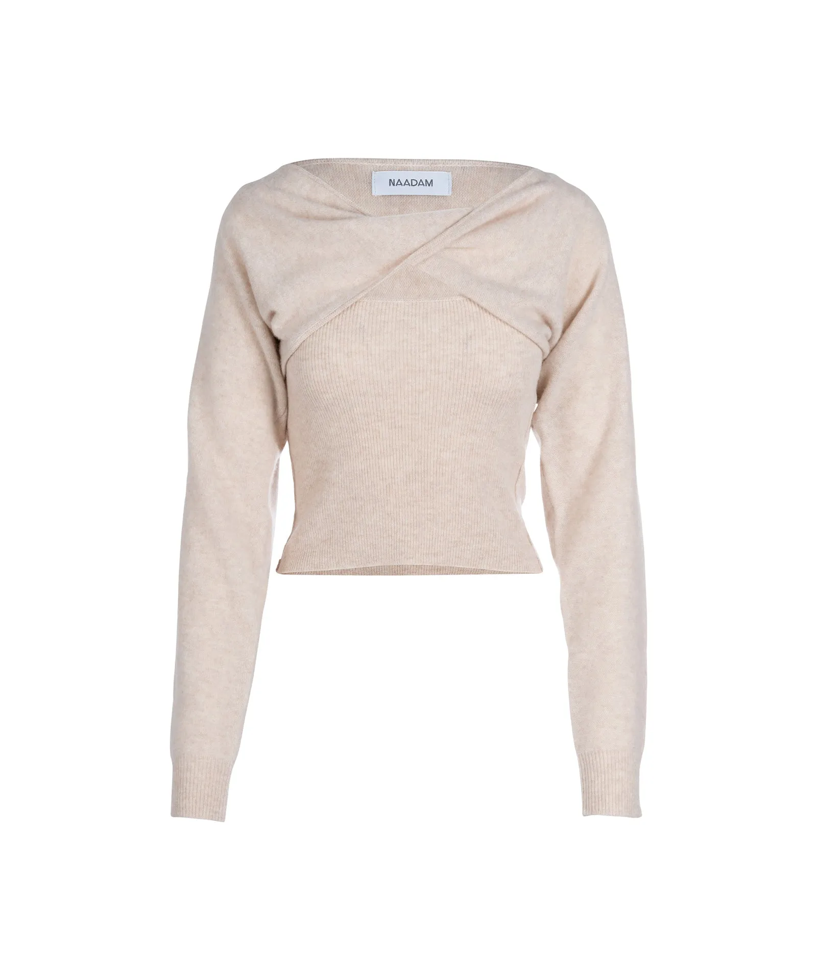 Cashmere Twisted Bolero Sweater