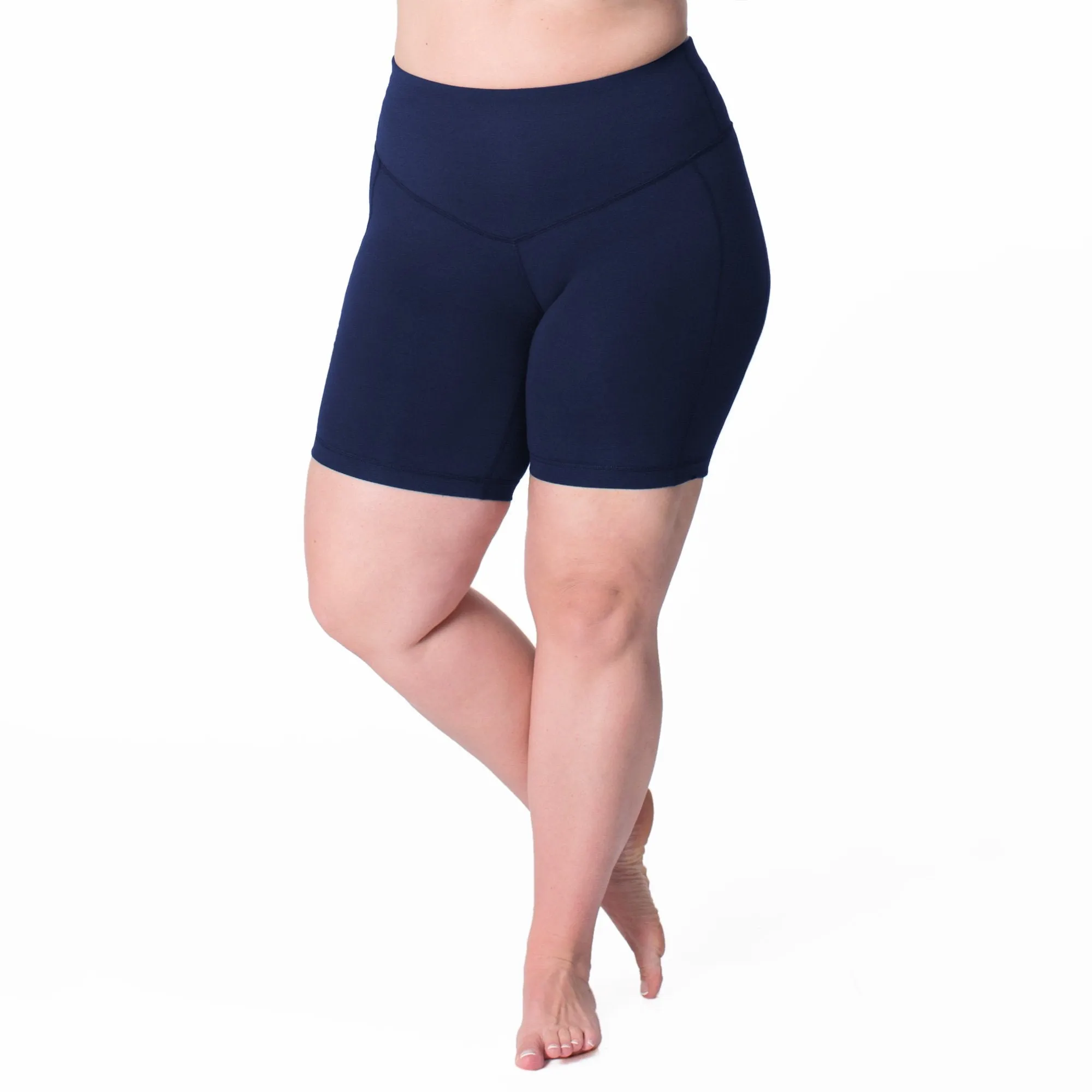 Charcoal Heather Grey Curve Basix Compression Bike Short