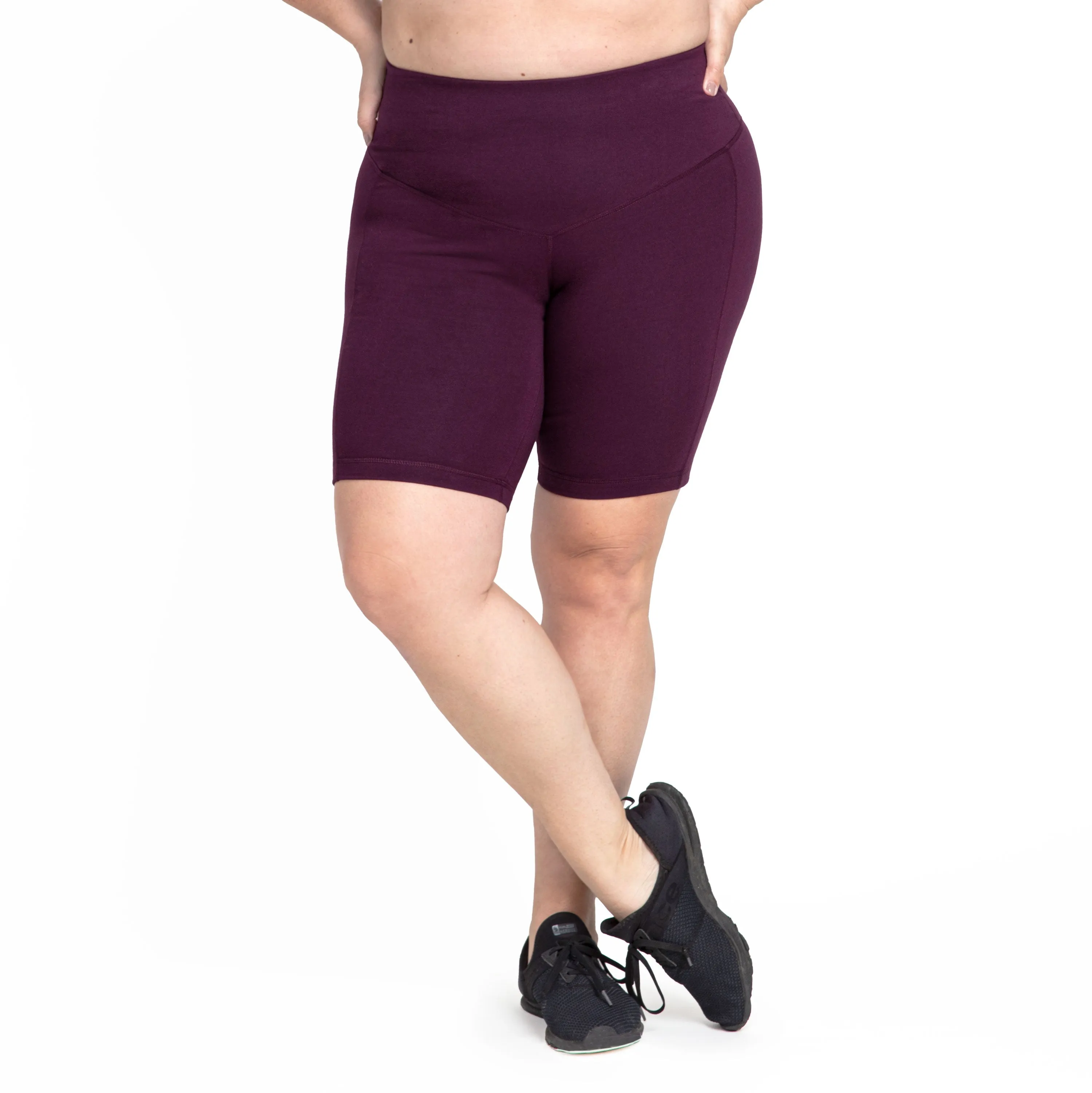 Charcoal Heather Grey Curve Basix Compression Bike Short