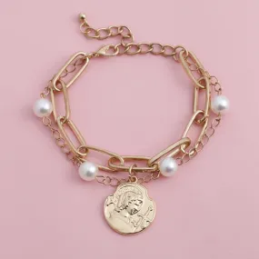 Charm Pearl Bracelet for Her