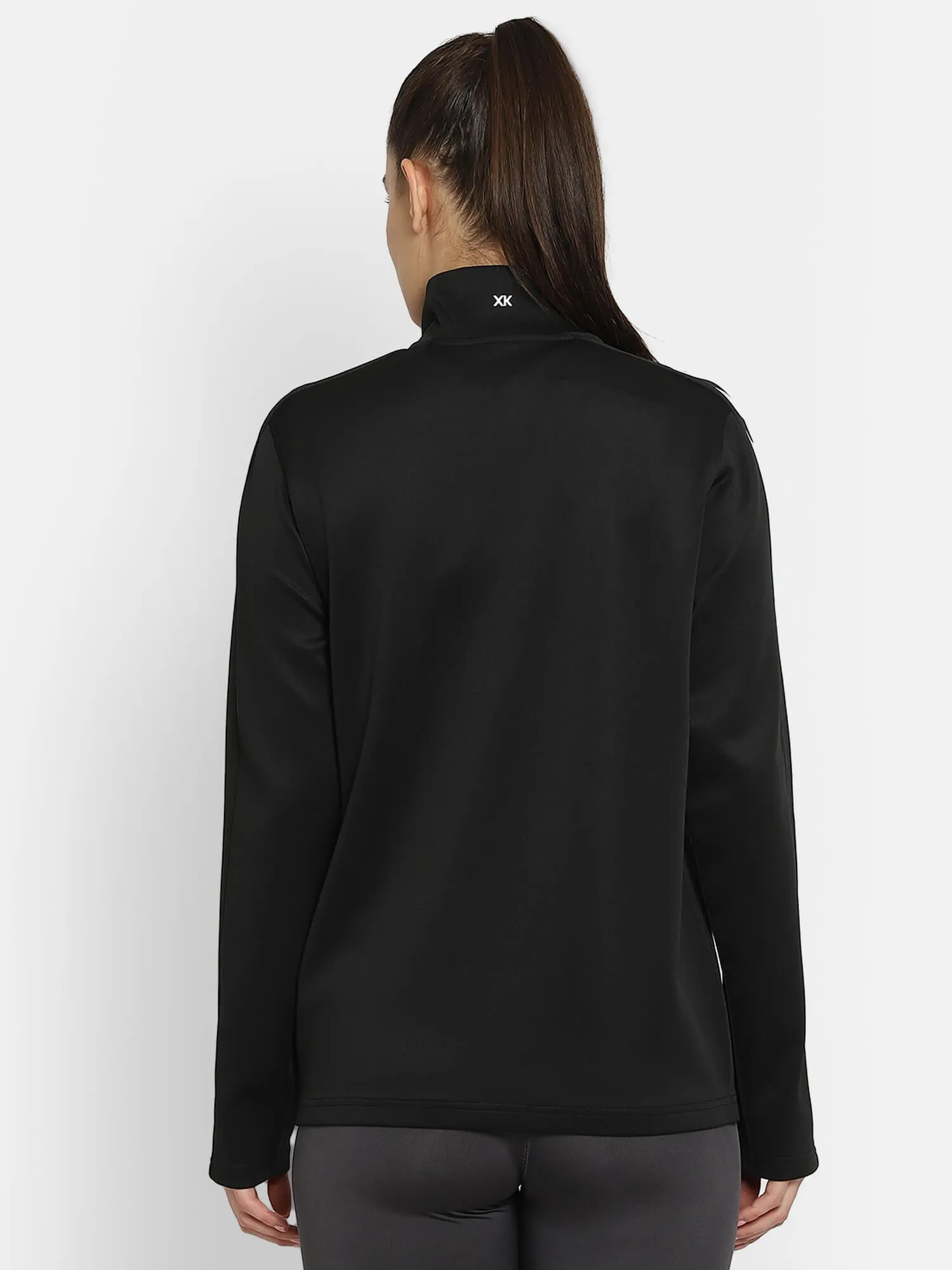 Core Women Polyester Black Sweatshirt