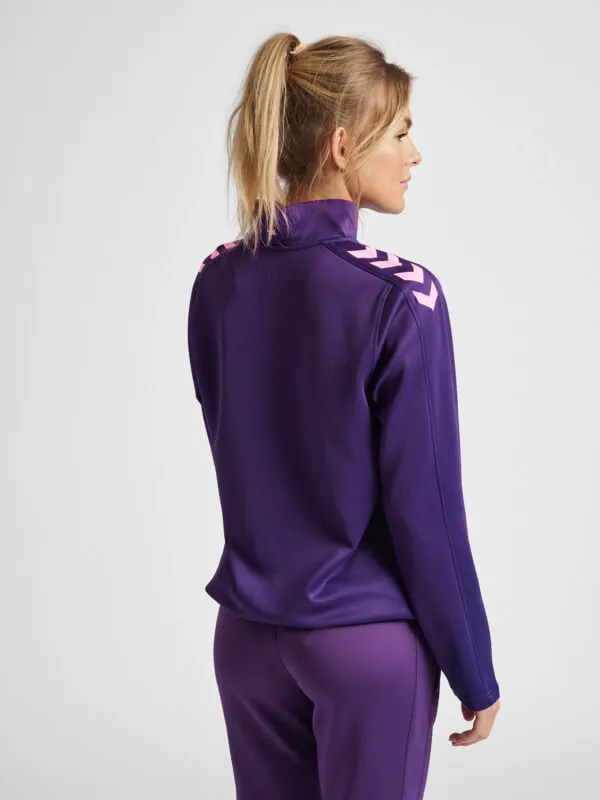 Core Xk Women Polyester Purple Sweatshirt