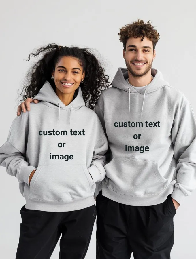 CUSTOM HOODIE - GREY - UNISEX