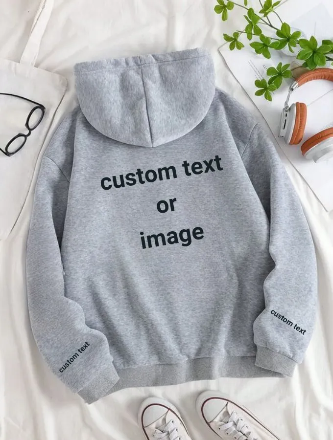 CUSTOM HOODIE - GREY - UNISEX