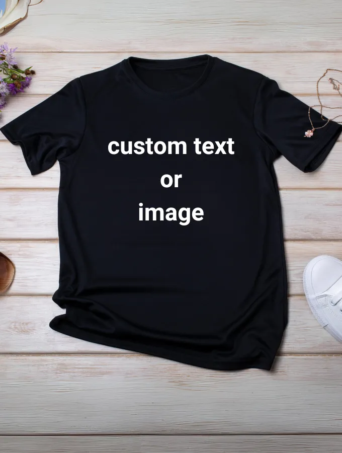 CUTOM T SHIRT - BLACK - UNISEX