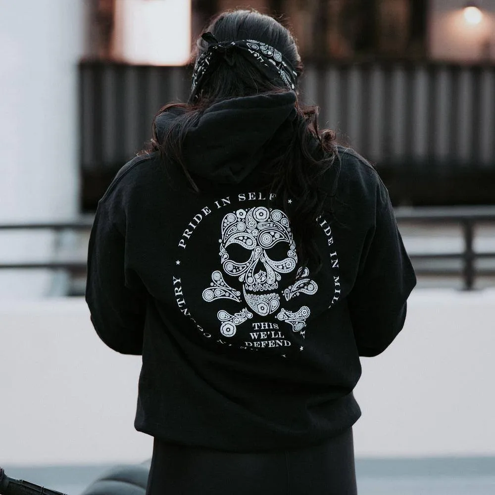 Death Paisley Hoodie - Black