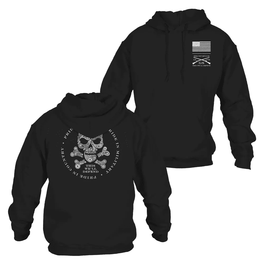 Death Paisley Hoodie - Black